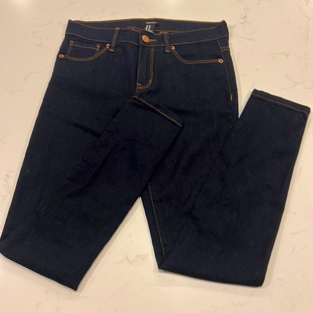 Forever 21 dark blue jeans